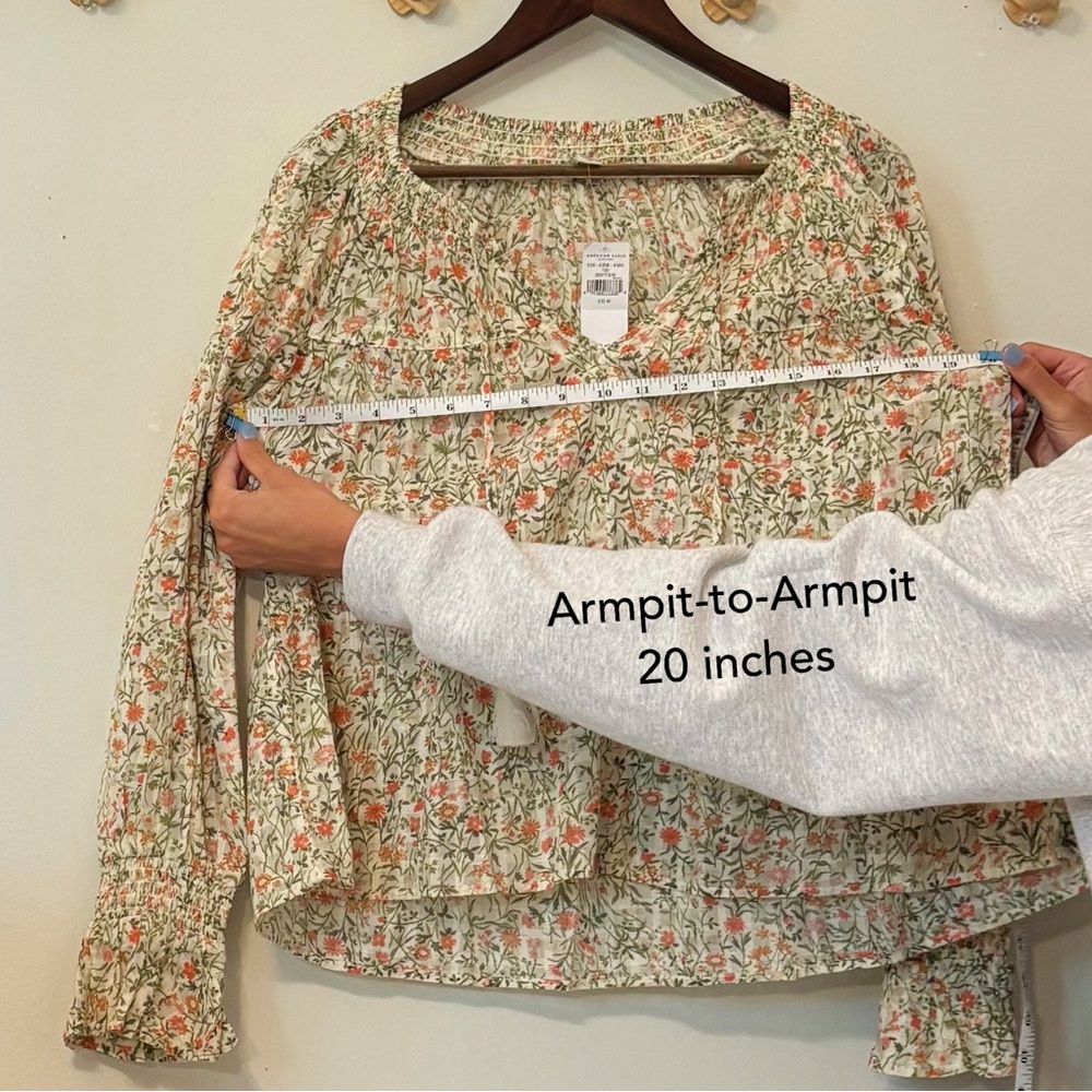 NWT - American Eagle - Floral Print Women's Top - Picture 8 of 11